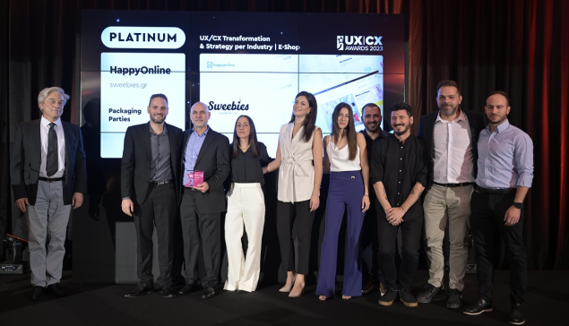 8 βραβεία και Platinum διάκριση για την HappyOnline στα UX | CX Awards 2023