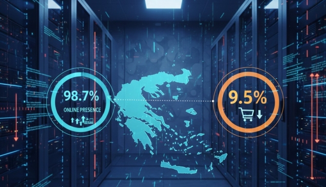 Μόλις στο 9,5% ο online τζίρος των ελληνικών επιχειρήσεων