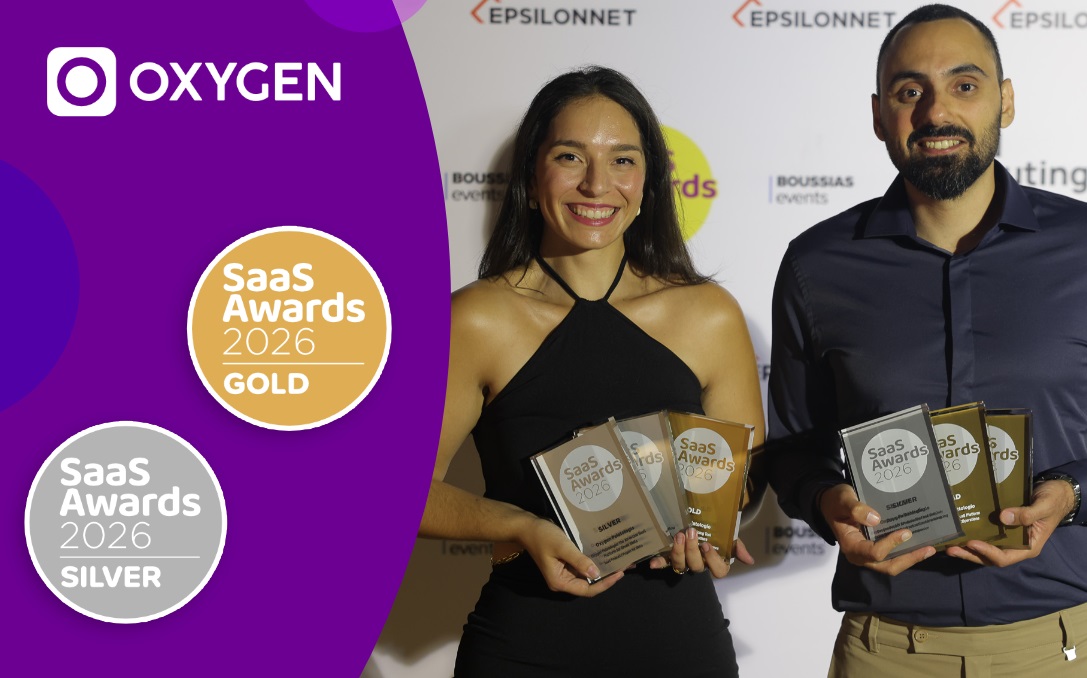 Η Oxygen κέρδισε 6 βραβεία στα Cloud Computing & SaaS Awards 2026