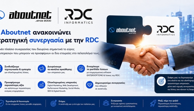 Στρατηγική συνεργασία της Aboutnet με την RDC