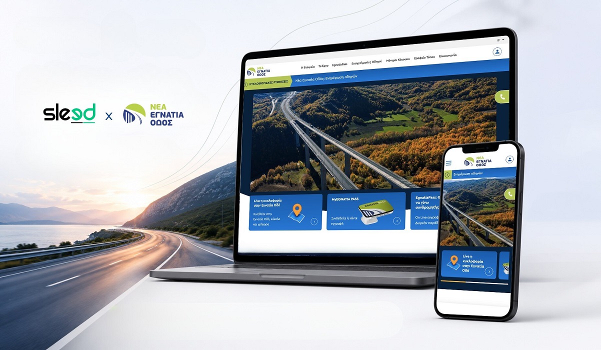 Νέο website για τη Νέα Εγνατία Οδό από τη Sleed